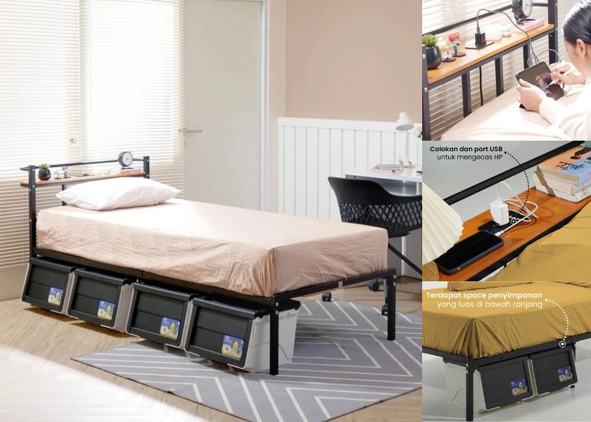 Model Tempat Tidur Industrial Ramping
