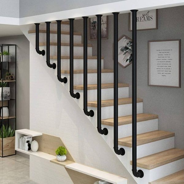 Pagar Tangga Besi Desain Industrial