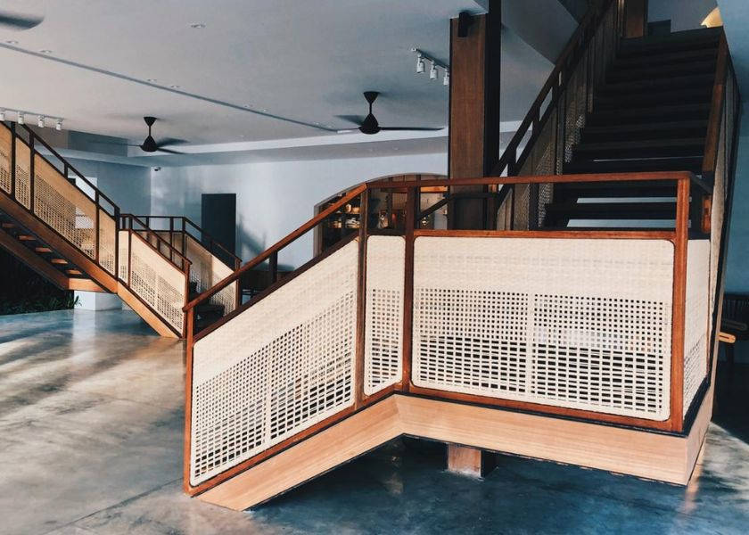 Railing Tangga Minimalis Bergaya Boho Chic