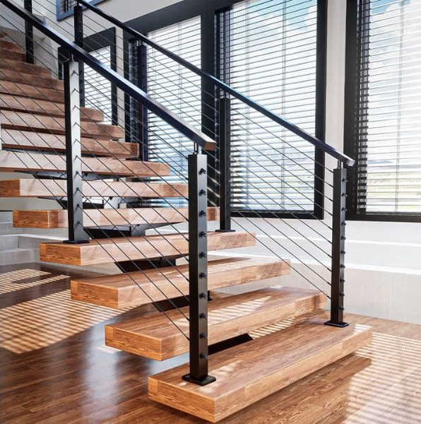 Railing Tangga Minimalis Kabel Baja