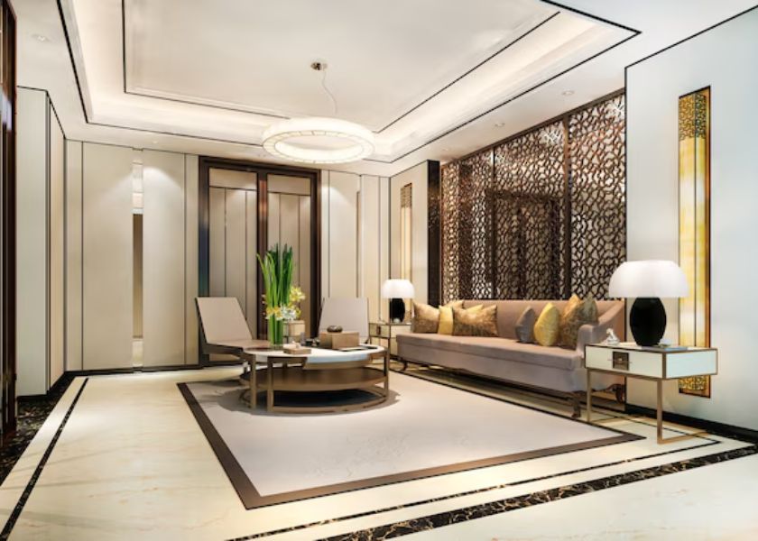 Ruang Tamu Mewah Ala Hotel Bintang 5