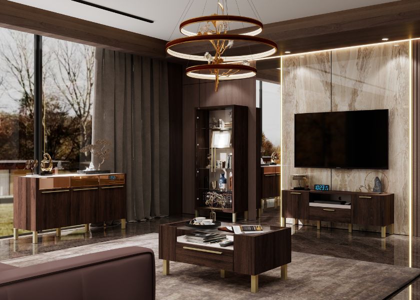 Ruang Tamu Mewah dengan Material Premium Albatros Furniture