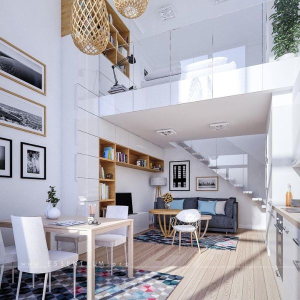 Rumah Minimalis Modern dengan Void & Tangga Terbuka