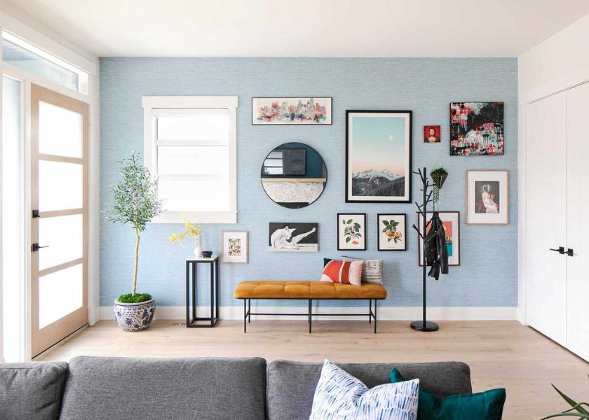 Warna Cat Tembok Putih dan Biru Pastel