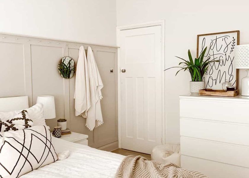 Warna Kamar Estetik Putih Bersih & Beige Hangat
