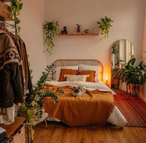 Warna Kamar Estetik Terracotta + Cream